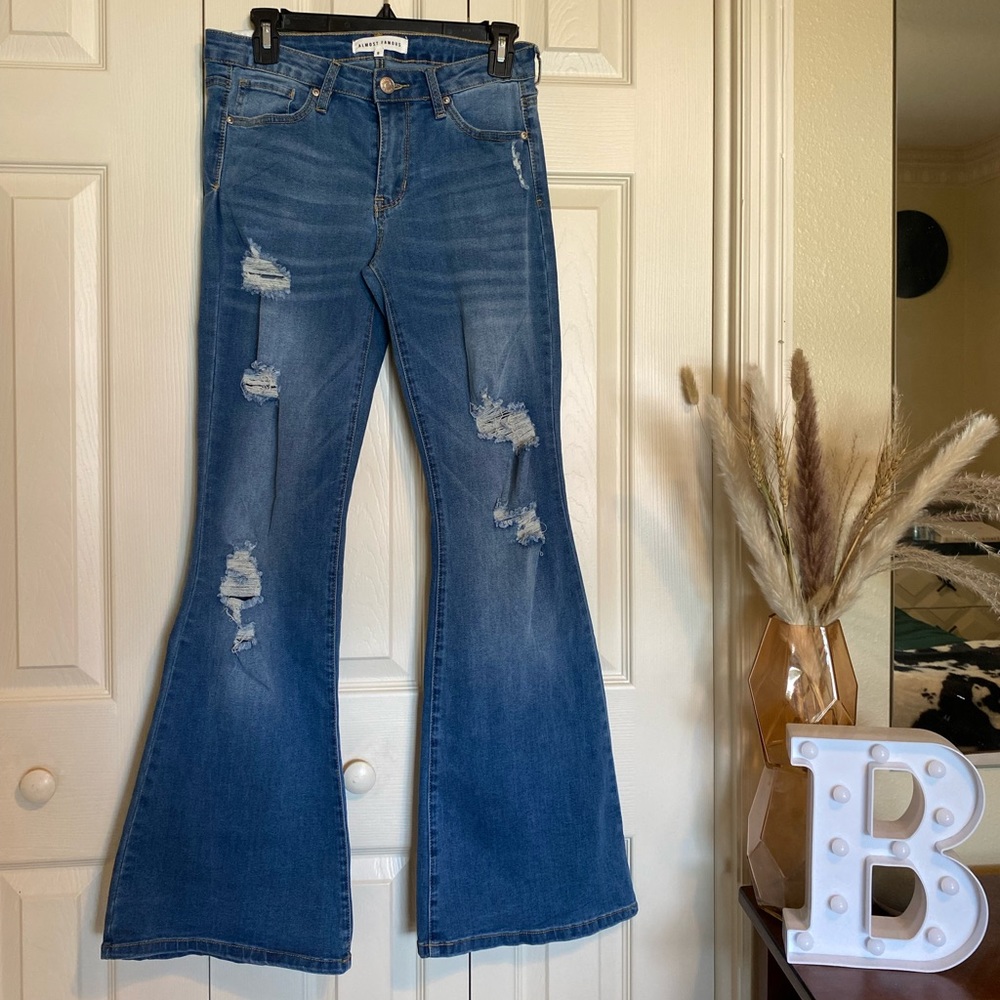 Medium wash Almost Famous Flare jeans
